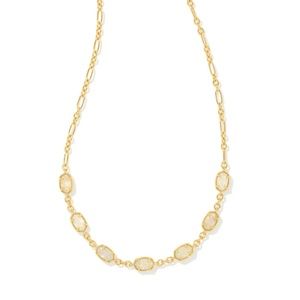 Kendra scott emilie strand necklace gold drusy